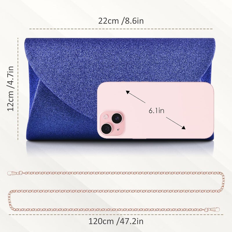 PACETAP Clutch Purses for Women, Handbags with Chain for Women Formal, Evening Bag for Wedding Party Cocktail Prom Dinner - Image 2